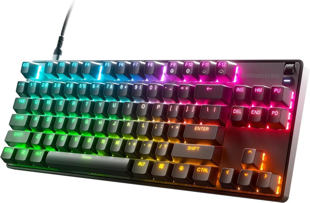 SteelSeries Gaming Keyboard Tenkeyless Apex 9 TKL JP Wired Japanese Layout Response Time Actuation Point Settable OptiPoint Optical Switch Heavy Duty