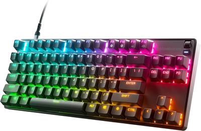 SteelSeries Игровая клавиатура без цифрового блока Apex 9 TKL JP Проводная японская раскладка Время отклика Точка срабатывания Настраиваемый оптический переключатель OptiPoint Heavy Duty