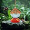 Hummingbird Feeder Outdoor Glass Hanging Feeder Ant And Bee Resistant Multicolor Bird Feeder Garden Decor Gift for Women