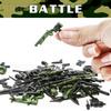 BrickBounty Guns Weapons Weapon Pack Compatible with Major Brand Building Includes Military WWII Military SWAT and Ammo 130-Pcs - - Blocks, Helmets,