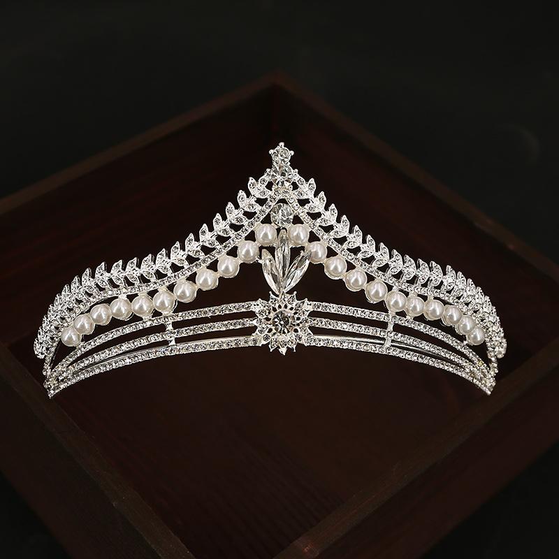 Невеста Свадебная тиара в стиле барокко на день рождения корона из сплава со стразами повязка на голову корона праздничный аксессуар для волос для выступлений