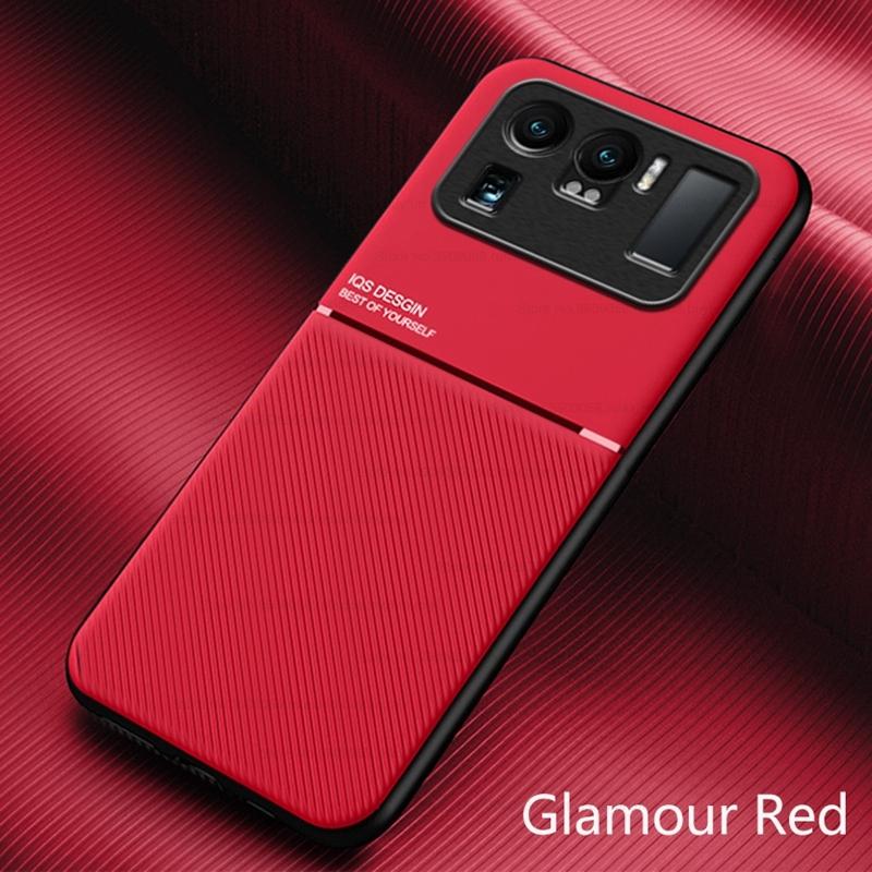 Чехол для xiomi mi11 ultra с кожаной текстурой, магнитный автомобильный держатель, чехлы для телефонов для xiaomi mi 11 ultra 2021, мягкий силиконовый противоударный чехол