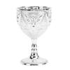 30ml Metal Wine Glass Carved Rose Embossed Goblet Ornament for Home Bar Travel Wedding Party
