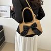 Trendy Women's Shoulder Bag 2024 Spring Bow-knot Street Style Handbag Pu Leather