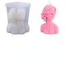 Силиконовая форма для свечей с завязанными глазами для девочек, DIY Роза, пластырь для человеческого тела, портрет, изготовление свечей, мыло