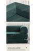 Foldable Modular Fabric Sofa Bed for Small Apartments, Ancient Style, Two/Three-Person Use