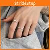 Design Elegant Geometric Copper Ring For Women Trendy Minimalist Adjustable Fashion Statement