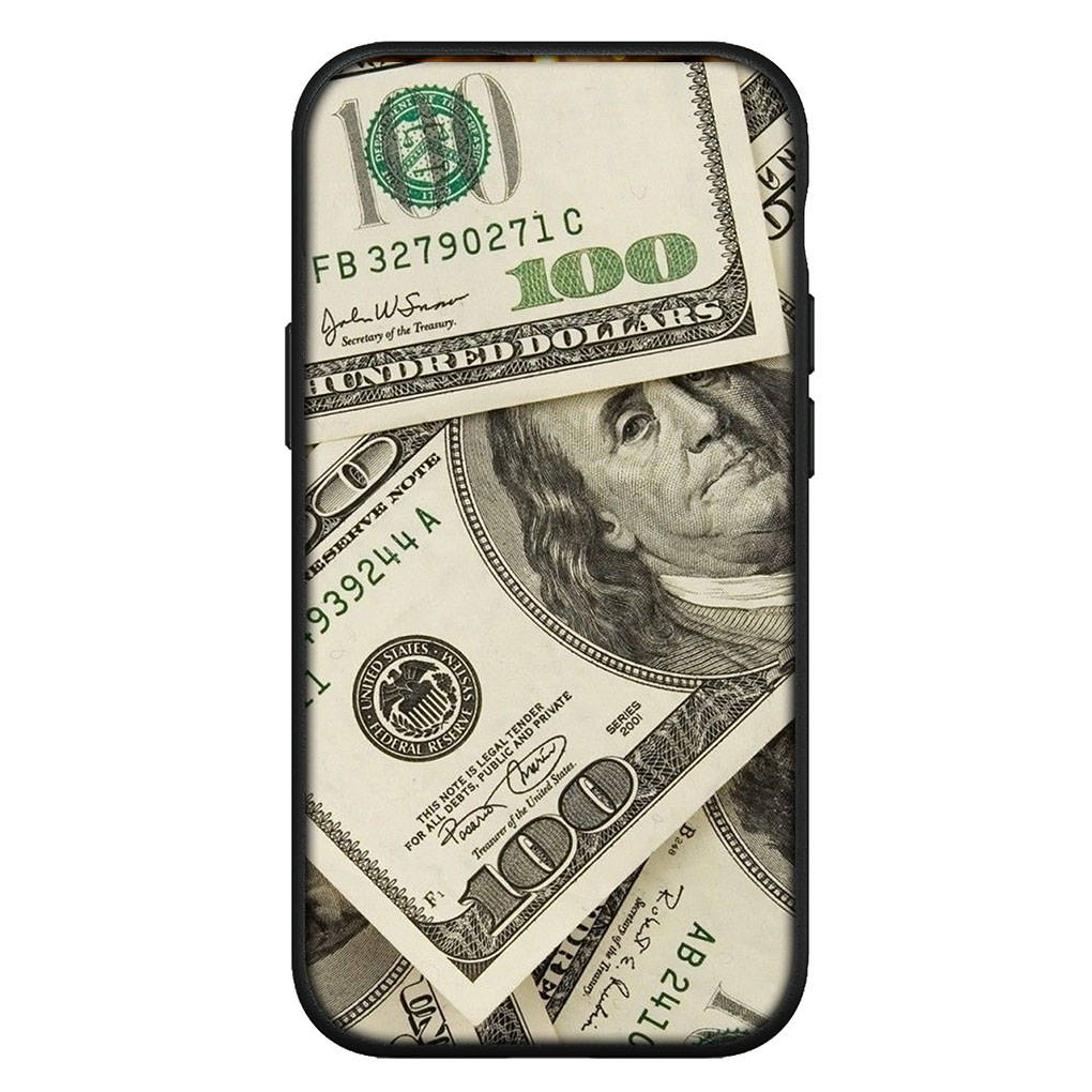 For Samsung Galaxy S24 S23 iPhone 16 15 14 Xiaomi Redmi Note 13 12 11 10 8 Plus 9 Pro Max X XR 14C Phone Case Money 100 Dollars Cool OPPO Huawei Cover