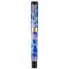 Jinhao 100 Classic Fountain Pen with Bent Nib, Blue-Purple Celluloid, Brush-Style Feel, Fine To Broad Nib Sizes, Pen Case Included