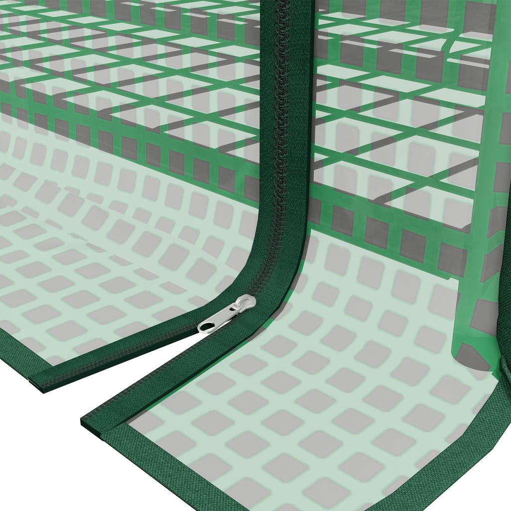 Four-Tier Mini Greenhouse, with Reinforced Plastic Cover