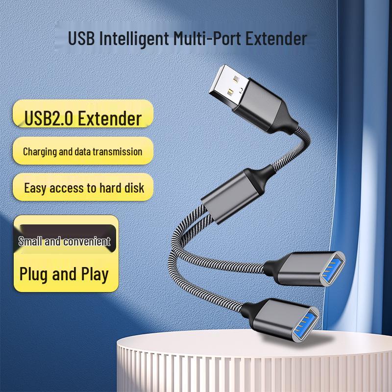 Портативный USB-хаб Type-C: Док-станция, Флеш-накопитель, Удлинитель для мыши, Разветвитель кабелей, Многопортовый расширитель.