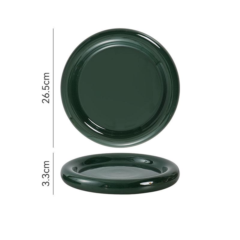Solid Color Donuts Cake Plate Creative Ceramic Steak Plate Dessert Plate Salad Plates Sushi Plates Restaurant Display Tableware