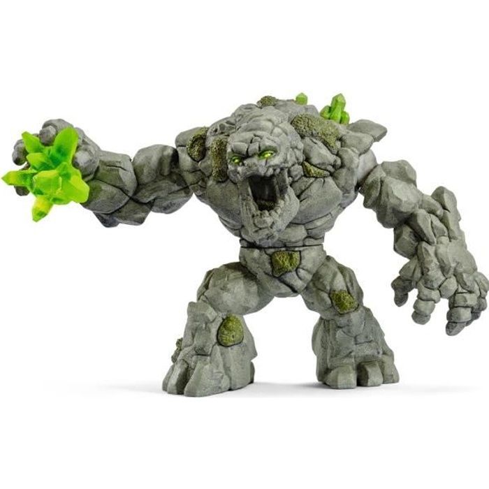 Monstre de pierre, jouet monstre durable et détaillé avec bras mobiles et torse rotatif, jouet fantastique pour enfants des 7 ans -