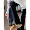Women S Plus Size Black Flared Denim Jeans Slimming Elastic Pants