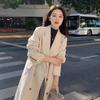 Fashion Loose Korean Design Sense Wool Coat Women's Tide Medium and Long.