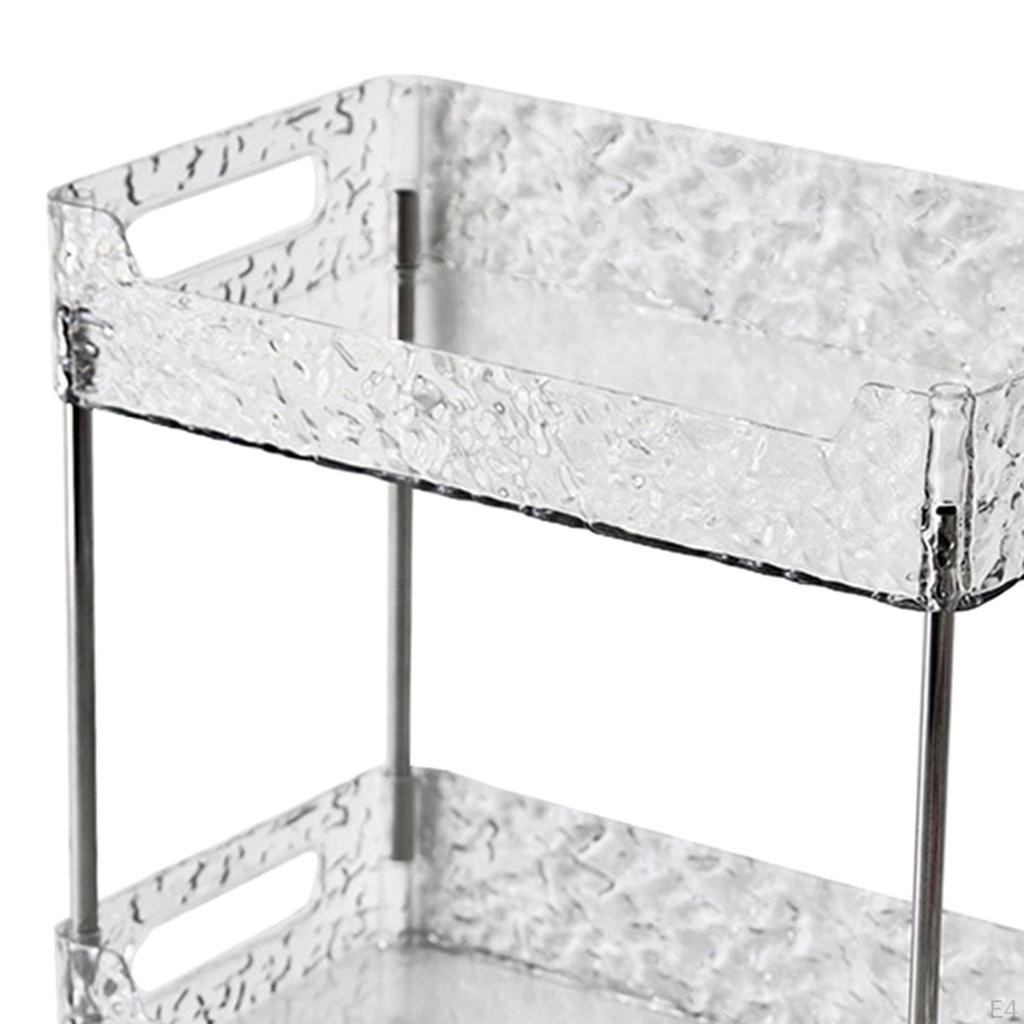 Поднос для хранения в ванной комнате для столешницы - стильная полка для туалетных принадлежностей и косметики