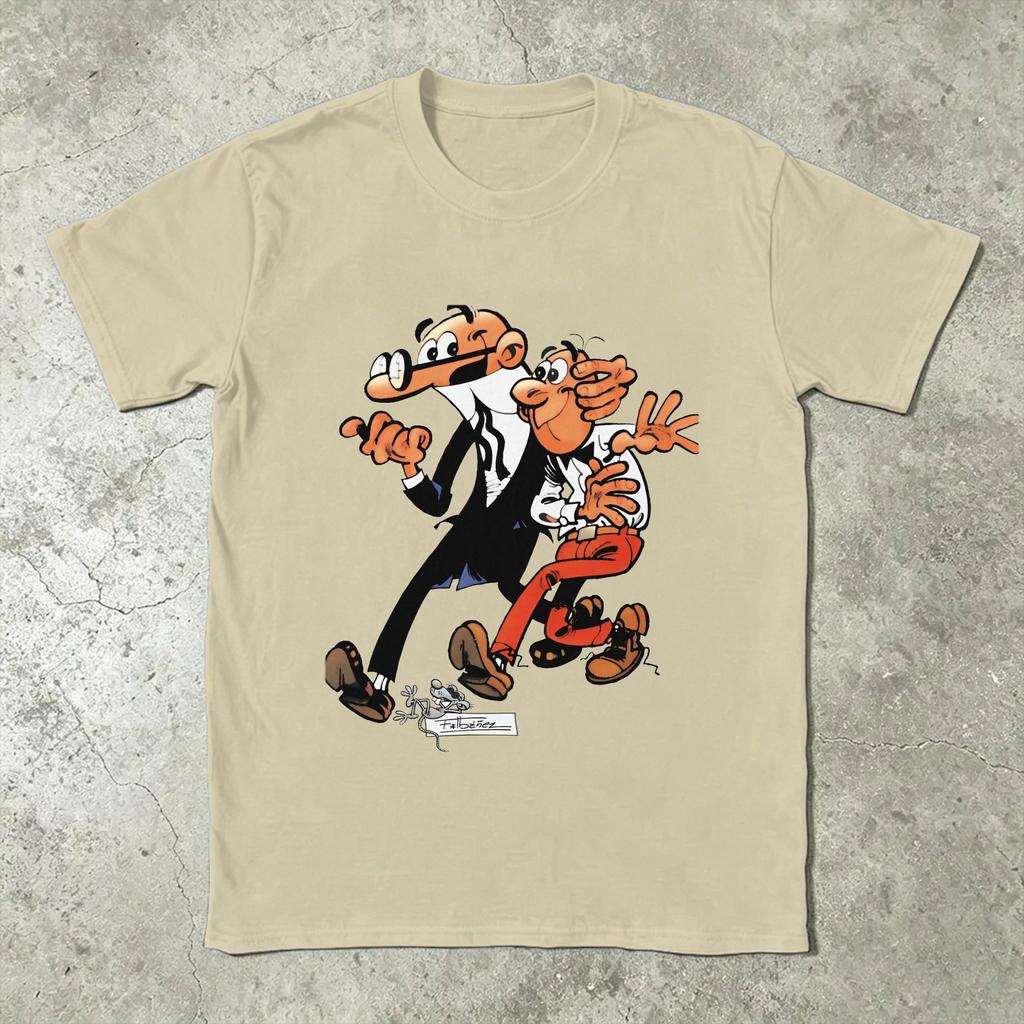 Mort Phil Mortadelo Y Filemn T Shirt Summer Cotton Tshirts For Adult Harajuku Loose Tshirt Short Sleeves Awesome Tops