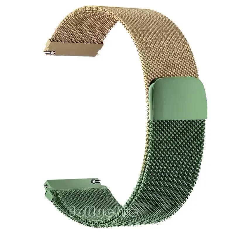 Магнитный миланский ремешок 20/22 мм для Samsung Galaxy Watch 7 6 5 4 40 44 мм Gear S3 Стальной ремешок для Huawei 4 GT3 Браслет
