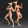 Женская фигурка в масштабе 1/12, 6-дюймовая суперподвижная фигурка девушки, кукла с лепкой головы и сменными аксессуарами для груди и ног (Белая кожа)
