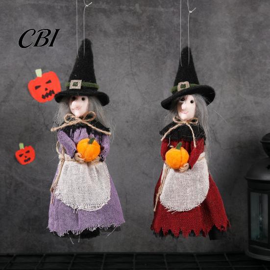 Festive Halloween Decorations Decoration, Realistic Ghost Festival Broom Party Decor Witch Ornament, Atmosphere Tabletop Decoration Spooky