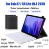 Wireless Bluetooth Touchpad Keyboard Case For Samsung Galaxy Tab A7 S6 Lite Leather Cover English Russian Spanish German French