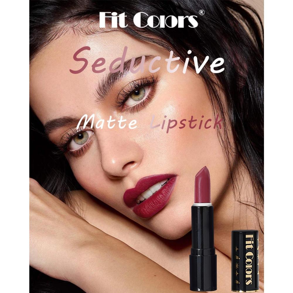 Fit Colors 3 матовых помады в упаковке, туманный бархат, яркий цвет, не прилипающий блеск для губ