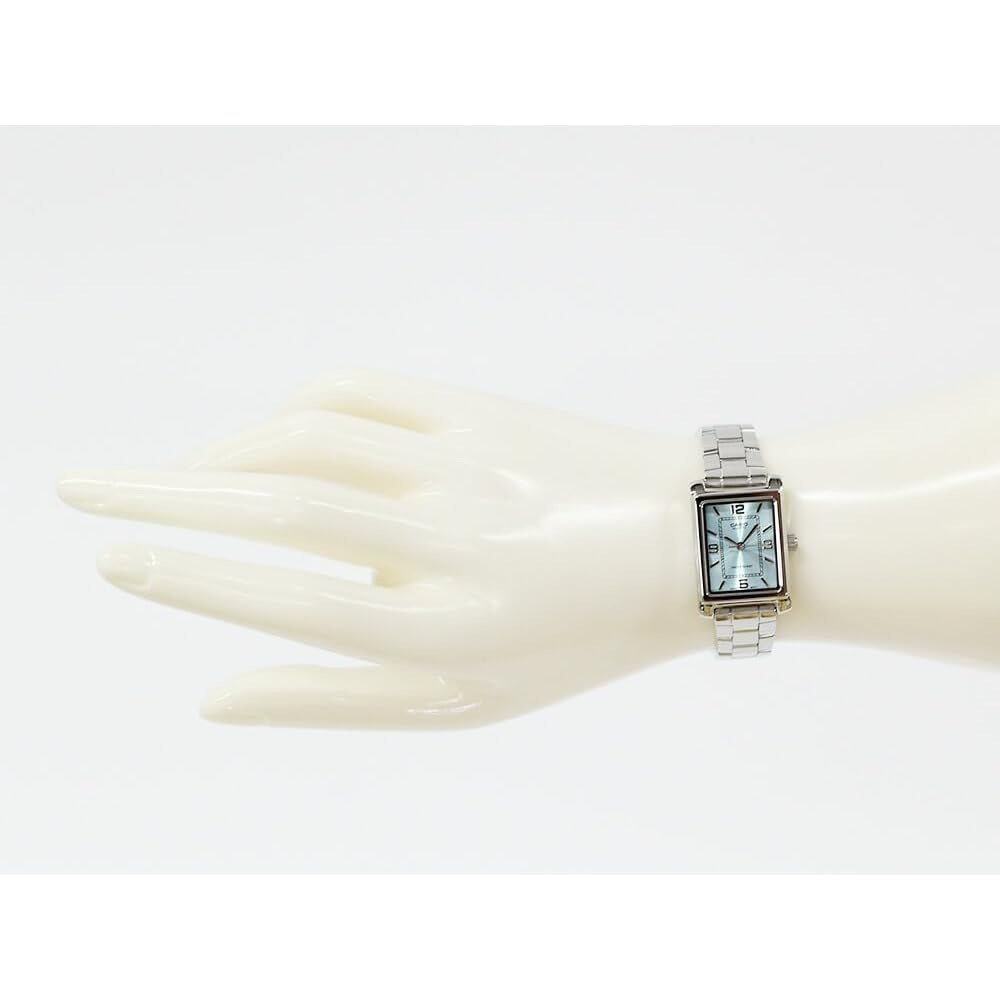 Casio LTP-1234DD-2A Quartz Women's Watch Blue Dial Stainless Steel Band