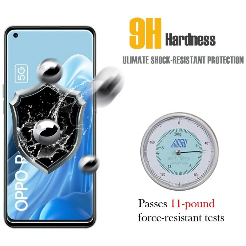5PCS HD Tempered Glass Screen Protector For OPPO Find X5 X3 Lite A78 A38 Reno 8 7 Pro Plus 7Z 5 Lite A74 A54 A53 A17 A16K Glass