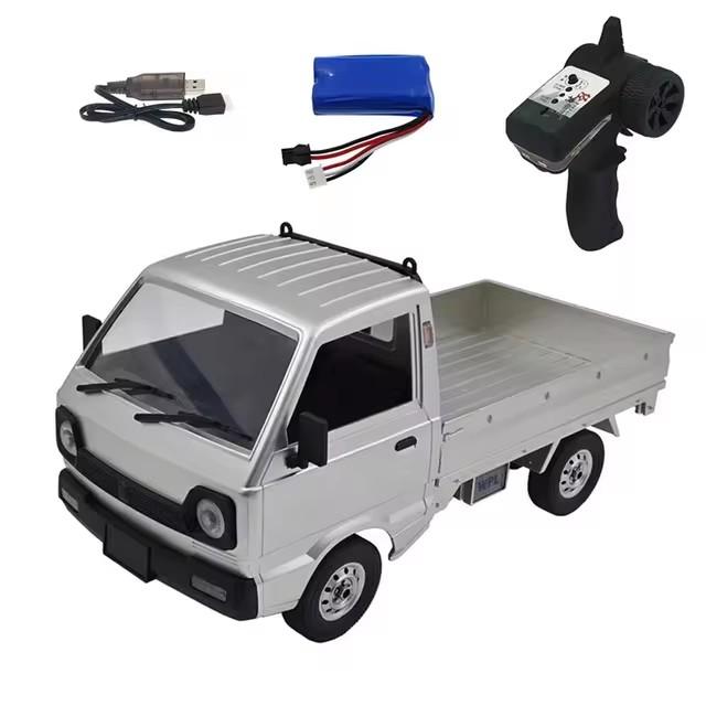 Wpl D12 1/10 2WD Радиоуправляемый Автомобиль Симуляция Дрифт Грузовик Коллекторный Двигатель 260 Скалолазание Светодиодная Подсветка Дорожный Автомобиль Игрушки Для Мальчиков Детские Подарки