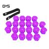 DYS Auto Shop 20Pcs 17mm Car Vehicle Wheel Center Nut Protection Cover Caps with Removal Tool