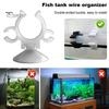 5 Pcs Aquarium Suction Cup Double-ended Buckle for Square And Round Tube Fish Tank Oxygen Tube Hose Pump Power Cord Buckle Wire Finisher Fastener