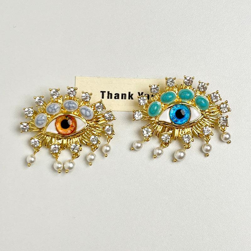 Брошь для женщин унисекс имитация жемчуга стразы глаза вечеринка офис корсаж булавки подарки