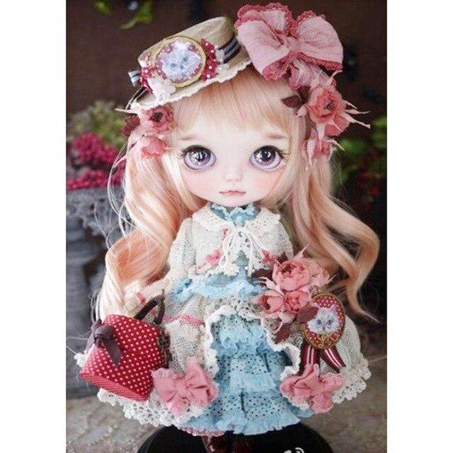 5D DIY Полный дрель Алмазная картина "Мультяшная кукла" Вышивка Картина Мозаика Ремесло