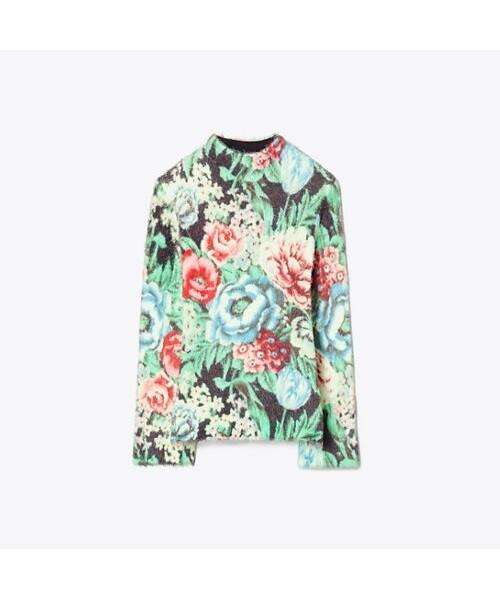 Tolibeochi Printed Sweater - Multi-Floral