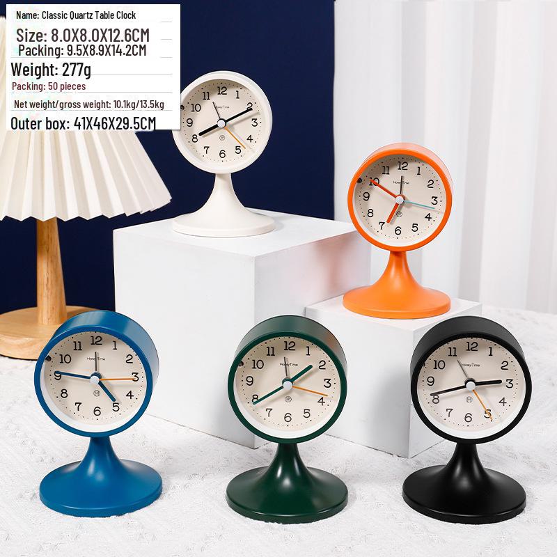 Супер громкий мультяшный металлический настольный будильник - тихий, креативный цифровой будильник