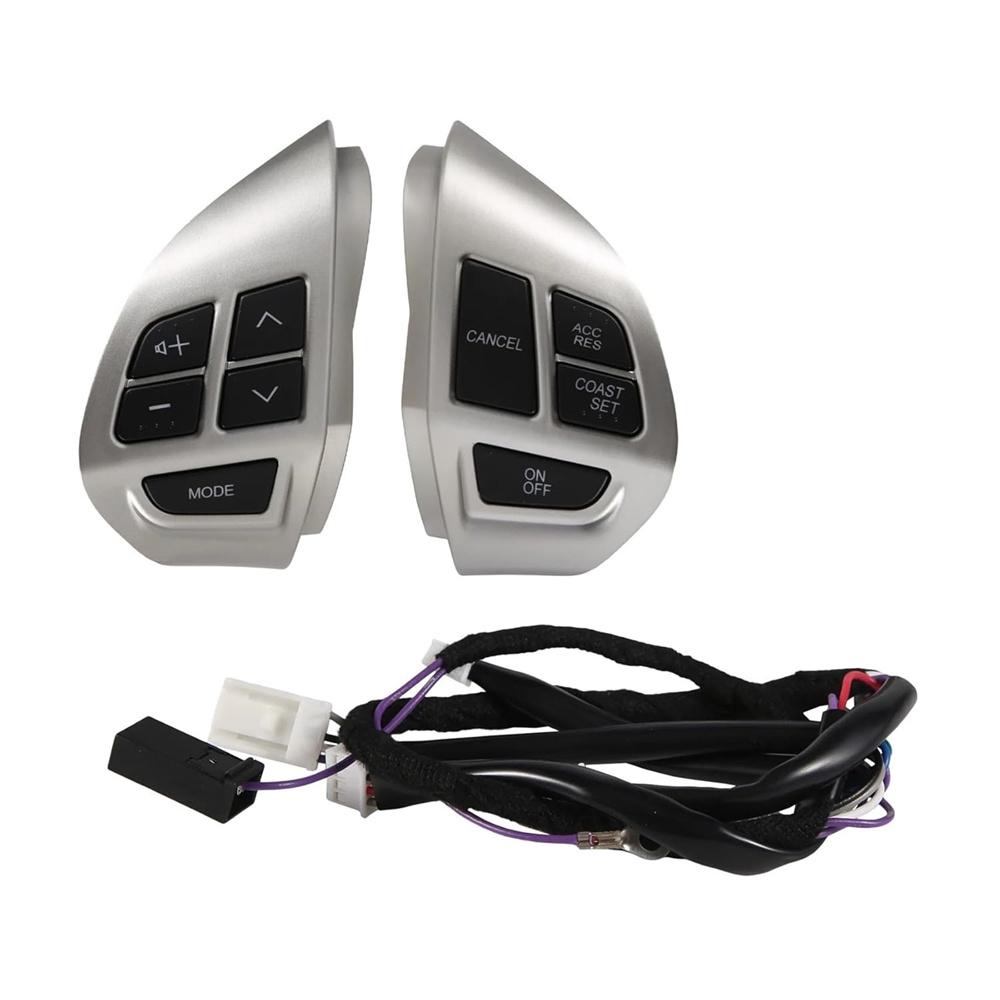 Steering Wheel Switch Buttons Silver For Mitsubishi Outlander ASX Laner