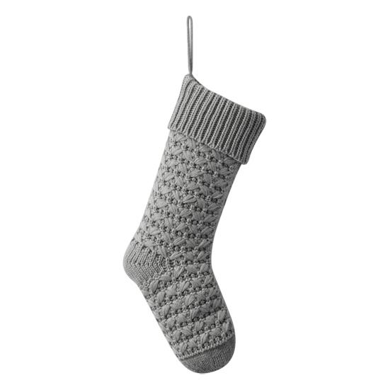 Christmas Stockings 18 Inches Large Knitted Xmas Stocking Fireplace Hanging Decoration for Holiday Home Party Decor