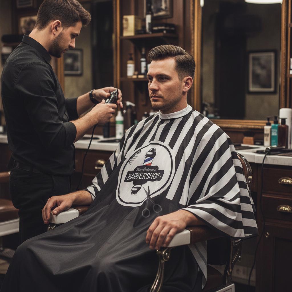 Large Barber' Hairdressing Cape for the Haircut Salon