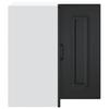 Kalmar Black Kitchen Corner Wall Cabinet Wood Based Material