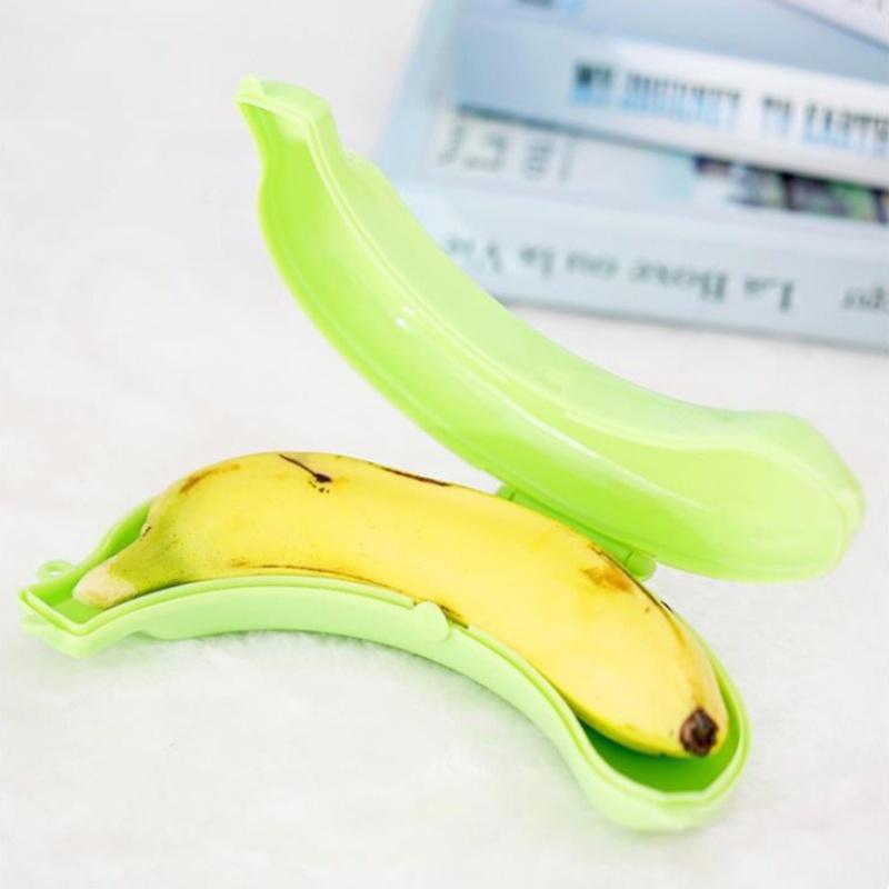 1pc Adorable Banana Protector Container - Durable Plastic Food Storage Case with Snap-Lock Lid | Portable Travel Box for Outdoor