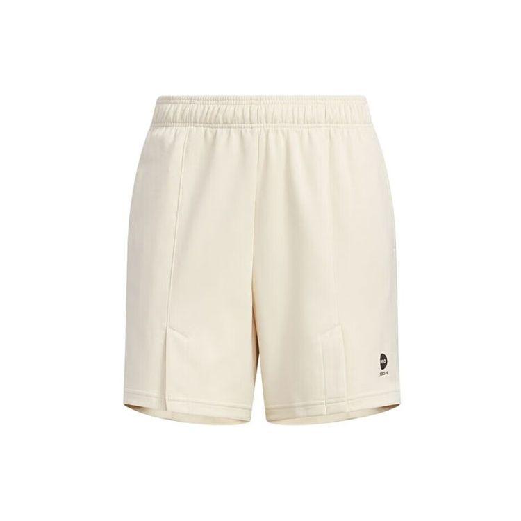 Adidas Нео однотонный логотип с эластичной резинкой на талии, прямые повседневные шорты, женские плавки, бежевый IA5011