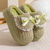 Cartoon Cute and Interesting Women Slippers Warm Thickening Lightweight Bedroom Winter Cotton Shoes Women Toe Wrap Cotton Shoes