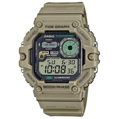 Часы с графиком приливов Unico Strap WS-1700H-5AVDF, коричневые,