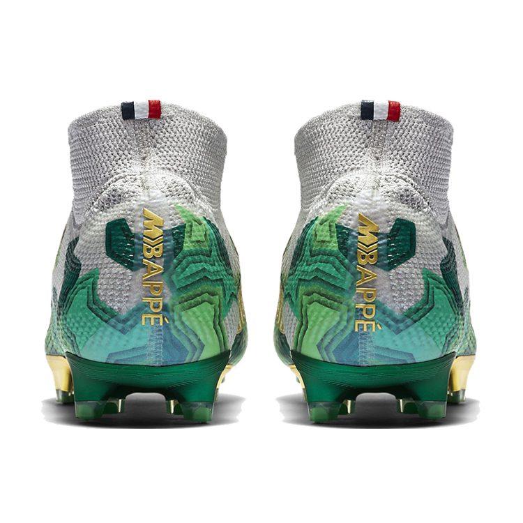 Nike Футбольные бутсы Mercurial Superfly 7 FG для твердого грунта, износостойкие, мужские, Бело-зеленые CT1099-093