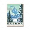 Erebor Wall Art Холст Картина Винтаж Пейзаж Абстрактные Печать и Постер Картины Путешествия Подарок Гостиная Домашний Декор