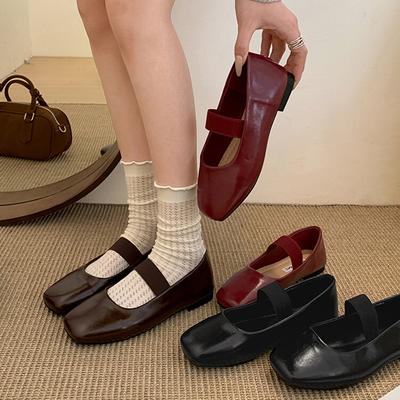 Весна Осень Женские Балетки Круглый Носок Неглубокие Эластичная Резинка Женские Лаконичные Туфли Балетки Элегантные Туфли для Платья