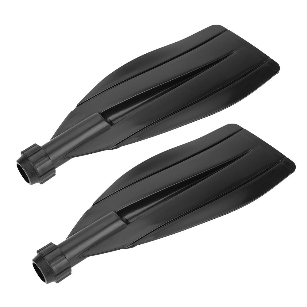 1 Pair Durable Kayak Canoe Paddle Blade Leaf Oar Replacement Accessories Black