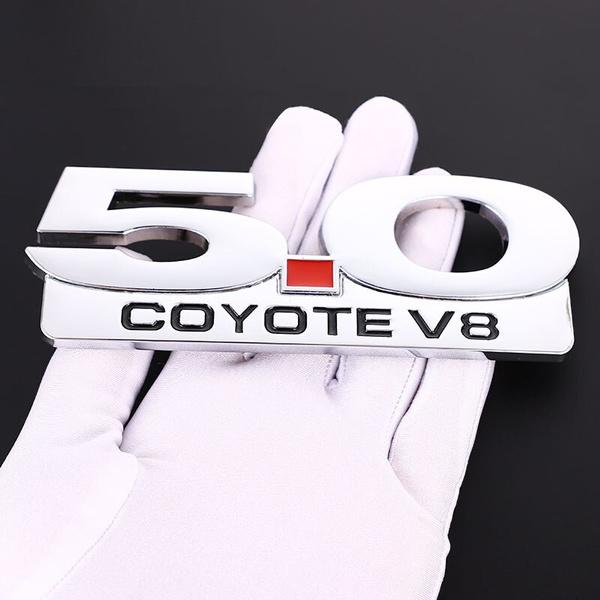 5,0 Coyote V8 логотип автомобиля наклейка передняя решетка капота эмблема значок для Mustang