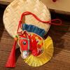 Chinese Style Pony Embroidered Pendant Tassel Car Hanging Ornaments  National Wind Style