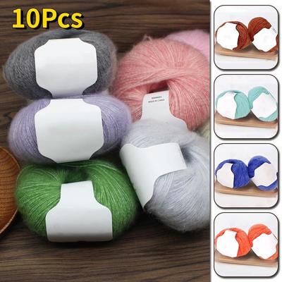 250 г/10 клубков мохеровой пряжи, тонкий цветной свитер ручной работы, мягкий плюшевый вязаный крючком, приятный для кожи, из детской шерсти, вязаный свитер своими руками, шаль